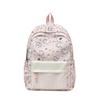 Schoolbag new backpack cartoon printing plaid color matching lightweight campus versatile schoolbag junior high school large capacity backpack