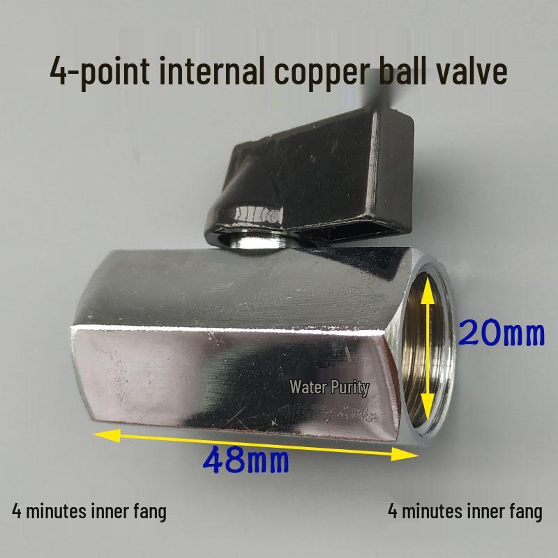 Three-Way Water Purifier Valve with 4 to 2 Points, 3 Points, and 2.5 Points Options - Internal/External Threads.