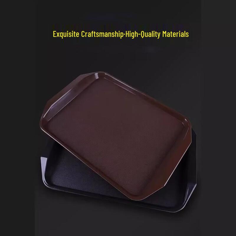 LYGIL Plastic Rectangular Non-slip Serving Tray
