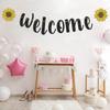 Welcome Banner, Black Glitter Hanging Sign Party Decorations, Induction Party | Home | School New Terms Beg Sign Bunting 6.3 Feet