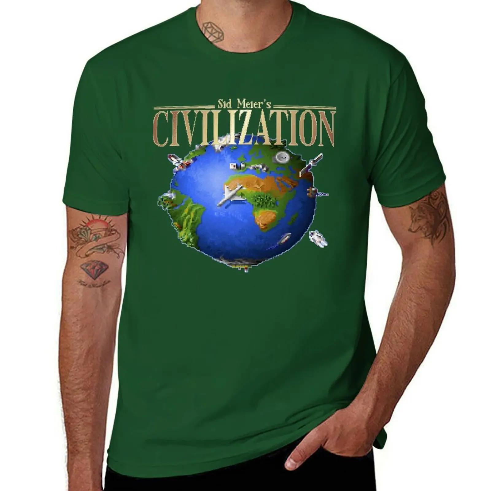 

Civilization I Sid Meier Classic T-Shirt Aesthetic clothing oversized t shirt vintage t shirt men 4XL