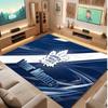 Tappeto in Cristallo Vellutato Personalizzato Toronto Maple Leafs, Tappeto Morbido Antiscivolo con Testo Nome Personalizzato per Soggiorno Camera da Letto