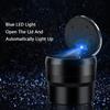 Car Ashtray LED Ceramic Liner For Skoda Octavia Fabia Superb Kodiaq Karoq Kamiq Rapid Yeti Roomster Auto Accessories Keyring EH4