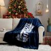 Southend Crest Design Throws Blanket Flannel Blankets Plush for Couch Bed Gifts for Men Women Travel picnic blanket Christmas fan gifts