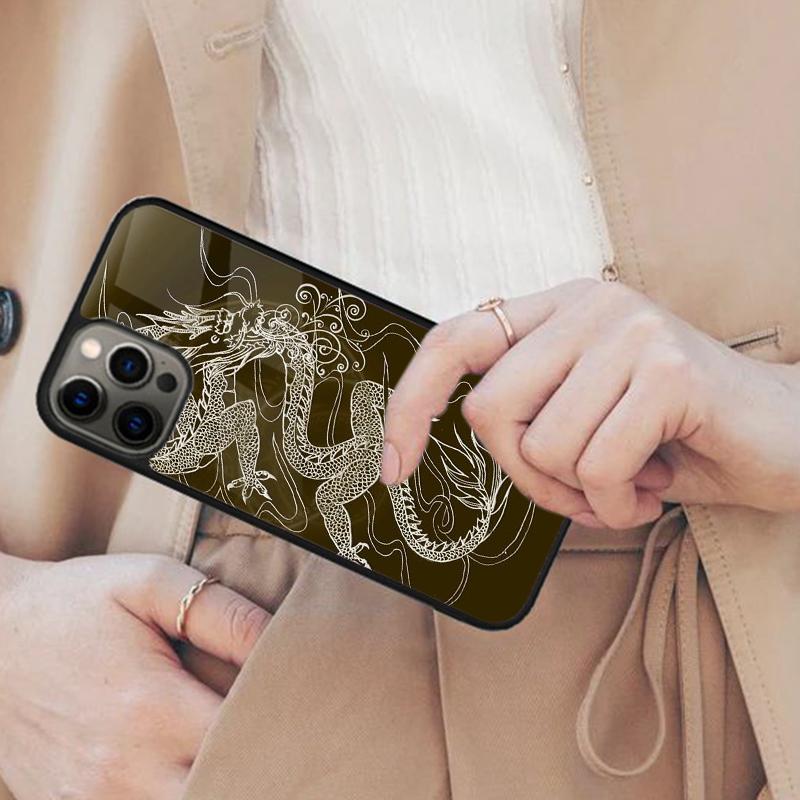 Dragon Pattern Magnetic Phone Case For APPLE iPhone 17 Air 16 14 13 12 Pro Max 15 Plus Wireless Charge With MagSafe Cover