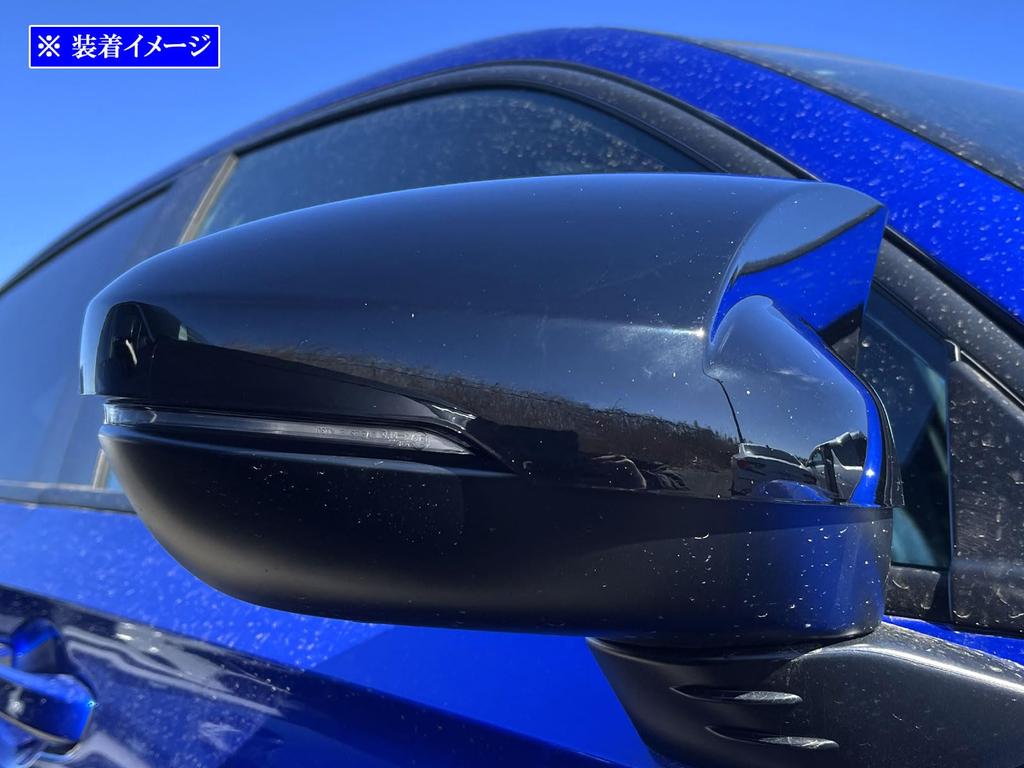 [BRIGHTZ] Türspiegelabdeckungen, Schwarz, für Honda Civic FL1/FL4 [MIR-SID-371]