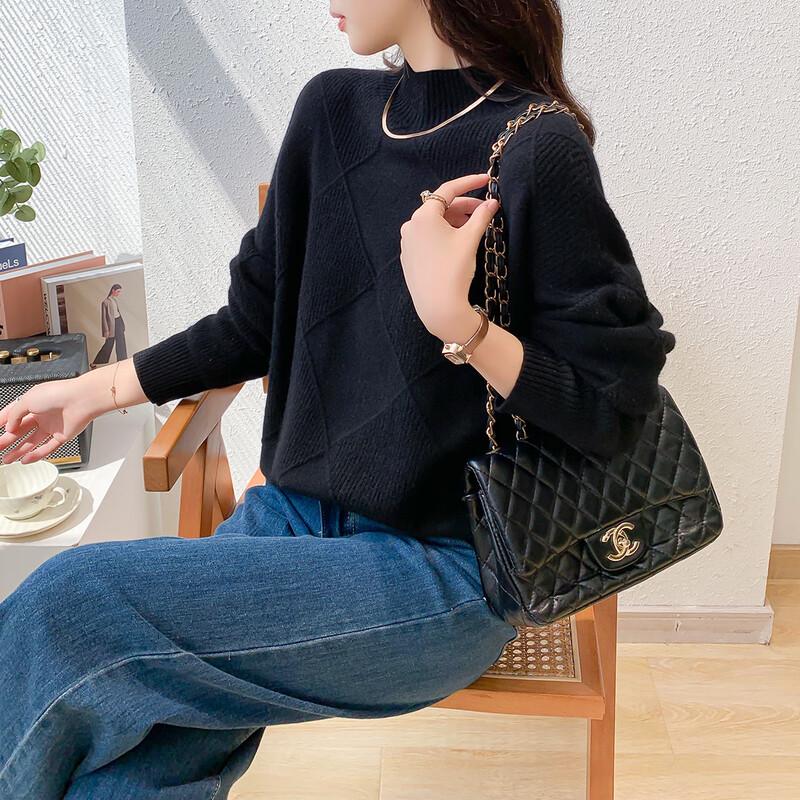 Mocana Women's Elegant Long-Sleeve Cashmere Sweater MKNJD2547