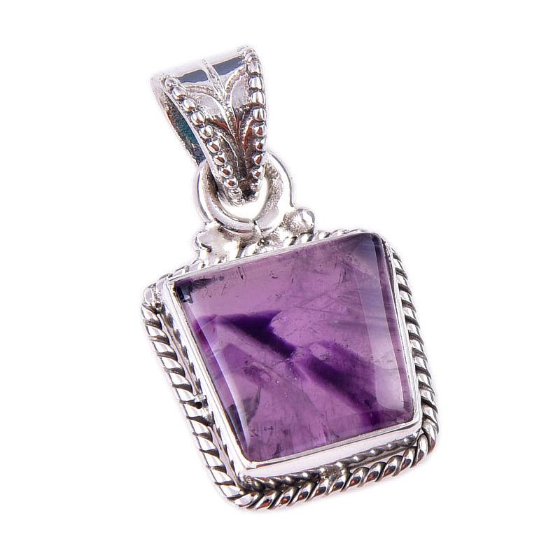 Natural Cacoxenite Gemstone Handmade 925 Solid Sterling Silver Pendant 1" Y7U07