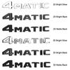 4 Matic Letter Badge Car Stickers for Mercedes Benz Series W204 W205 W177 W203 Rear Boot Trunk 4matic Lable Refit Accessories