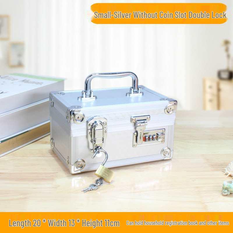 2026 Double-Lock Password Piggy Bank for Kids – Large Size Internet Celebrity Storage Box