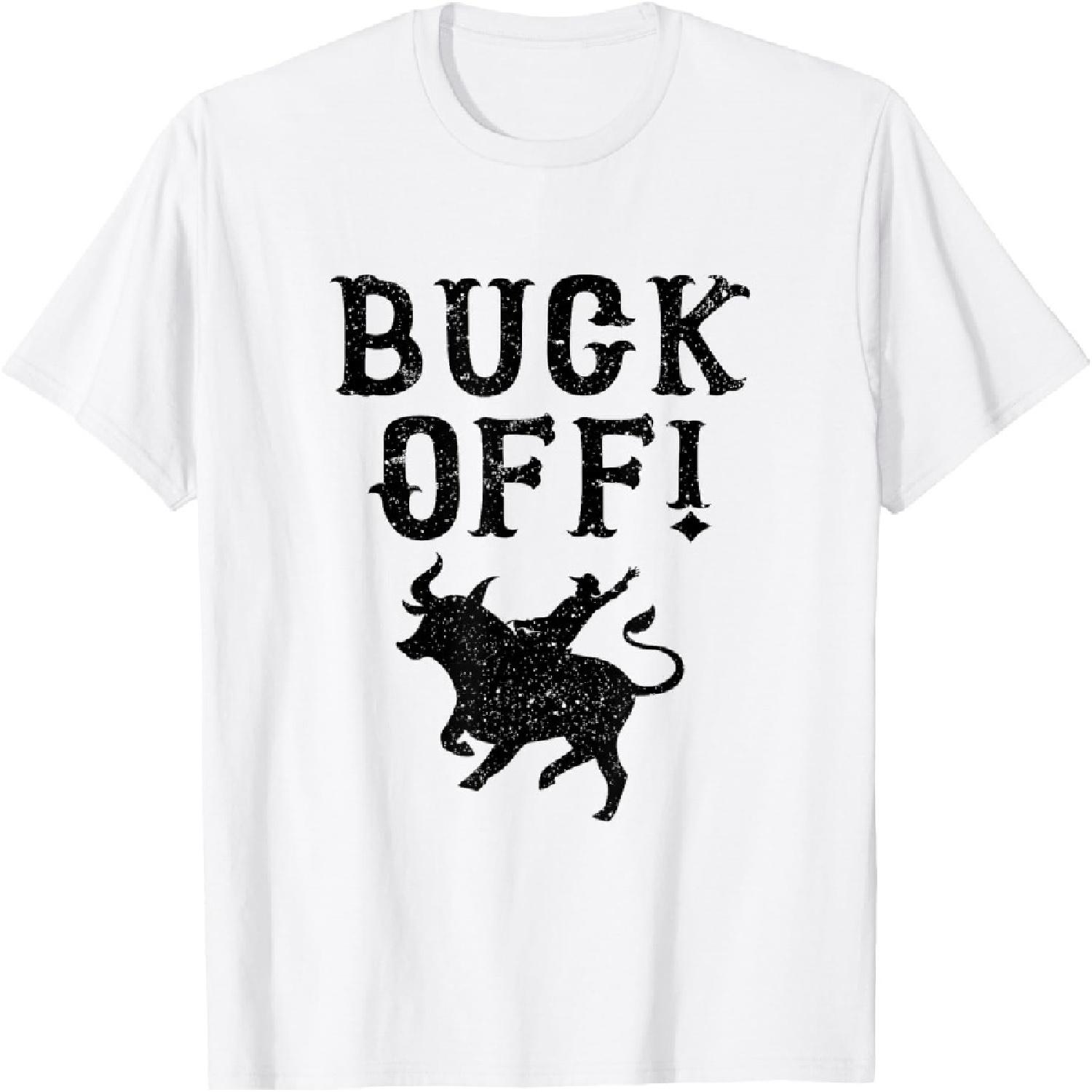 Cowboy Texas Rodeo Buck Off T-Shirt S