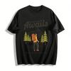 Adventure Awaits Hiking Tee Explore The Mountains Outdoor Top Pure Cotton T-shirt