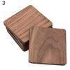 Sottobicchiere Quadrato Rotondo in Legno di Noce per Caffè Tè Teiera Tazza Tazza Ciotola Sottopiatto Tappetino