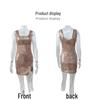 2026 European & American Sequin Spaghetti Strap Backless Party Dress