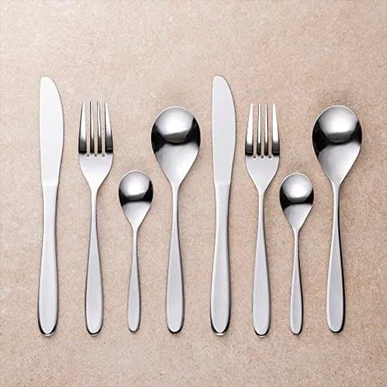 KAI Dinner Cutlery 4 Types 8-Piece Set Dishwasher Dryer Safe 2 People Spoon Fork Knife Stainless Steel