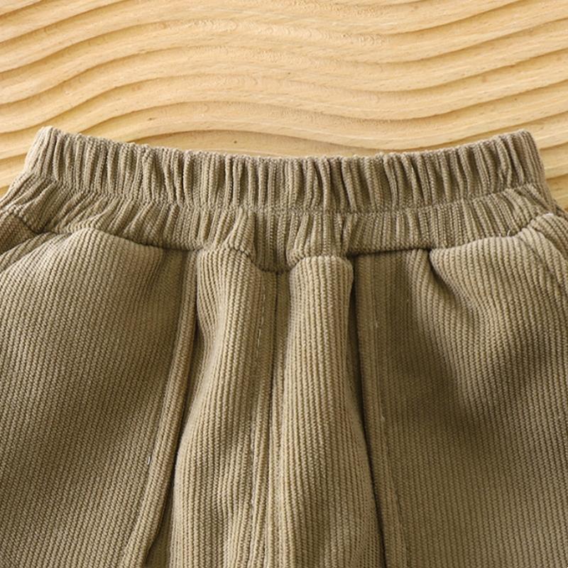 Children Velvet Pants Autumn Winter New Solid Color Boys Kids Thick Warm Sports Trousers Simple Fashion Korean Girls Baby Pants