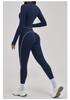 European & American Cross-Color Yoga Set: Nude Feel Zipper Jacket for Outdoor Running & Fitness