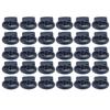 30pcs Fluorescent Green & Dark Blue Spring Stopper Fasteners Double Hole Toggles  For Drawstrings