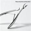 Premium Russian-Style Stainless Steel Cuticle Nippers with Double Spring and Pointed Tip for Precision Hangnail and Dead Skin Removal