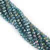 6mm Flat Glass Crystal Beads - DIY Plated Color Abacus Loose Beads for Accessories