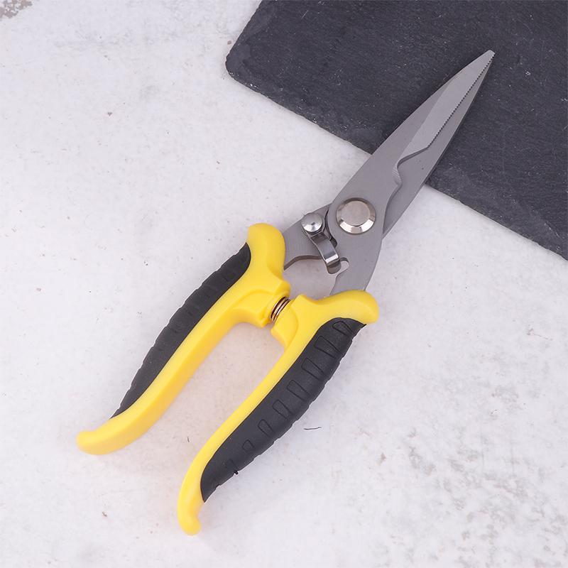 1Pc Stainless Steel Electrician Scissors Multifunction Hand Tool For Cutting Wire Groove And Thin Steel Plate