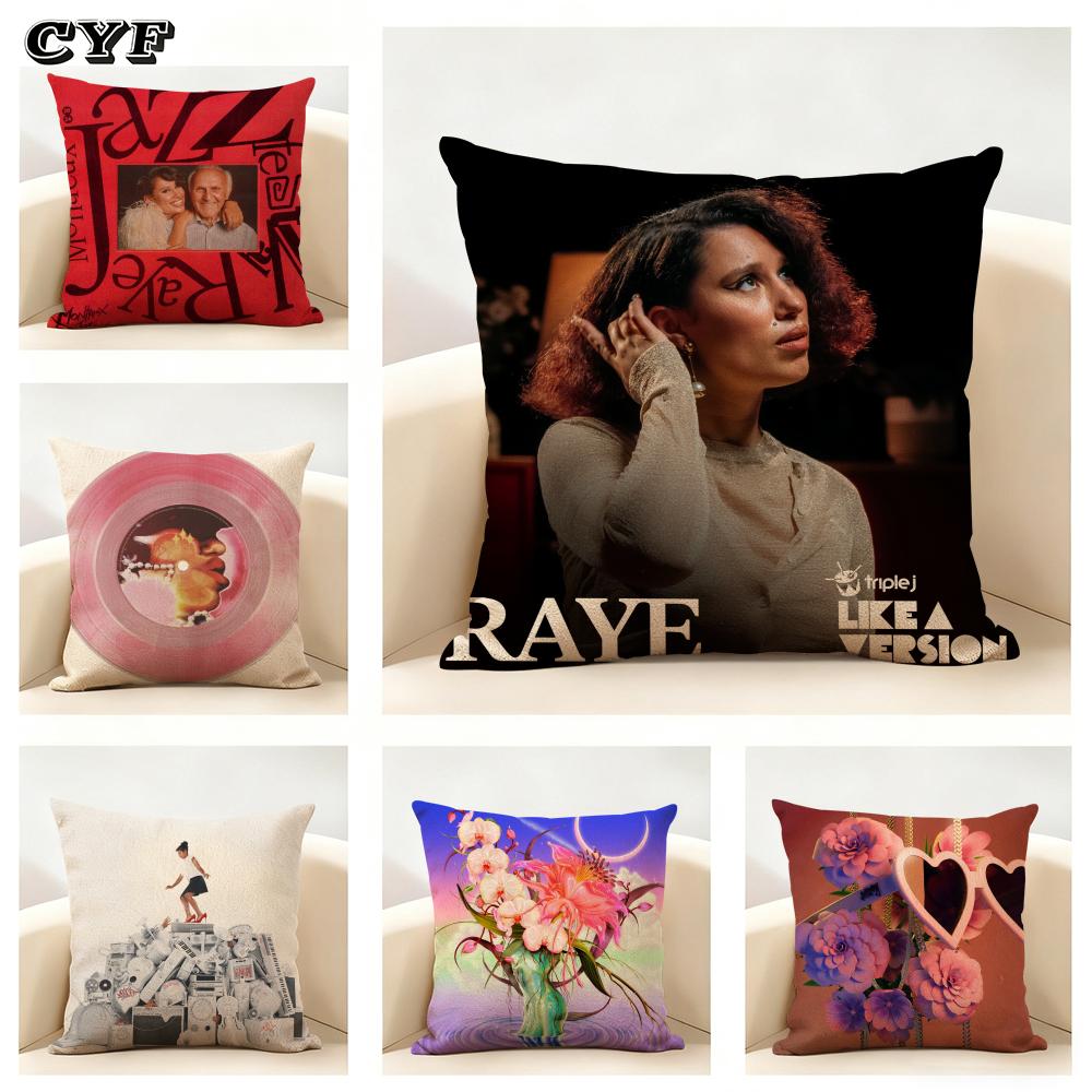 Raye Album Cushion Cover Household Decoration Linen Sofa Cushion Cover: Skin-Friendly & Breathable with Invisible Zipper