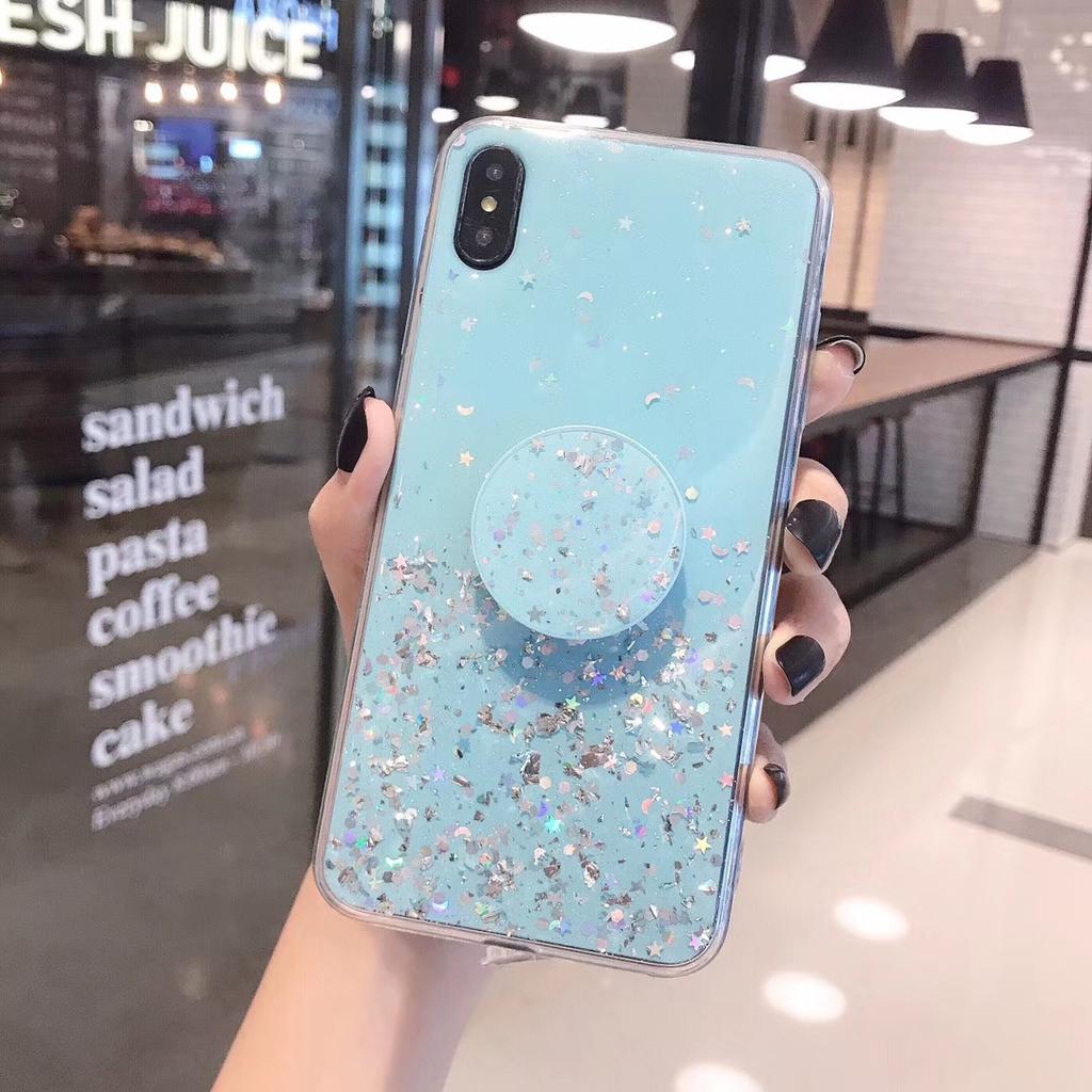 Applicable To IPhone 15 Mobile Phone Case Flash Powder Rubber Star 12 Apple 16 Protective Case 14 Promax Soft 13 Simple