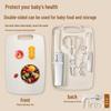 Three-Piece Kitchen Set: Cutting Board & Knife Combo for Baby Food & Fruit