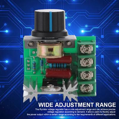 AC 220V 2000W Dimming Dimmers 25A Electronic Voltage Regulator Module with Control Knob Speed Controller Regulation Small Dimmer