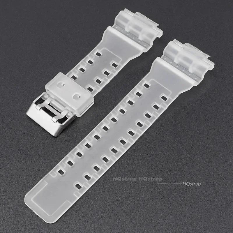16mm Silicone Watchband for GA-110 GA-100 GA-120 GD-100 G-8900 Waterproof Rubber Men Watch Band Replacement Strap