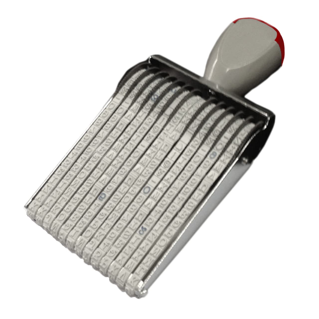 

Felimore Rotating Stamp, Numbering Stamp, 13-Digit Number and Alphabet, Rubber Stamp for Vouchers and Documents (Silver)