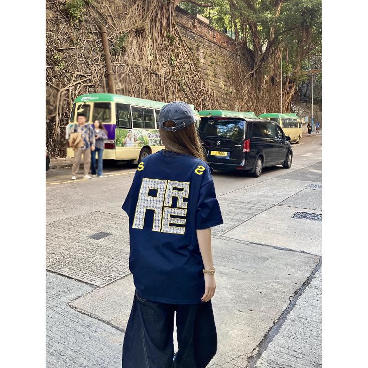 

Летняя футболка с коротким рукавом, мужская футболка с принтом в виде граффити на английском языке, стильная футболка из хлопка, модный брендовый топ 2XL темно-синий