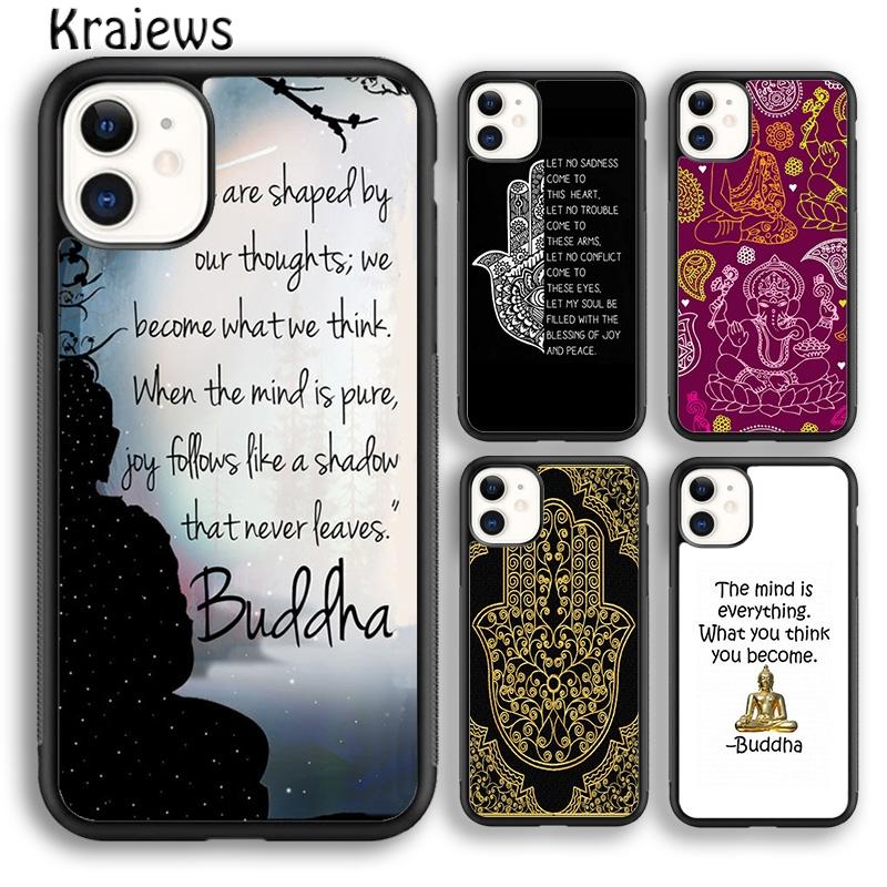 Buddha Hamsa Evil hand Magic Phone Case Cover For iPhone 17 Air 16 15 14 plus 12 13 pro max coque Shell Fundas