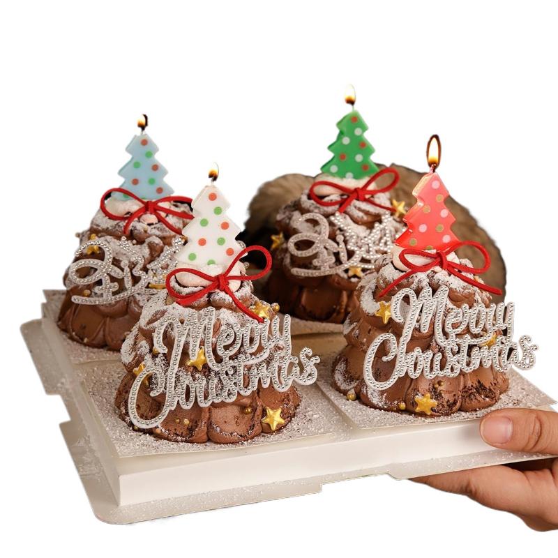 1/5Pcs Christmas Candles. Birthday Cake Decorations. Kids Birthday Colored Candle Holiday Party Star Candle Dress Up