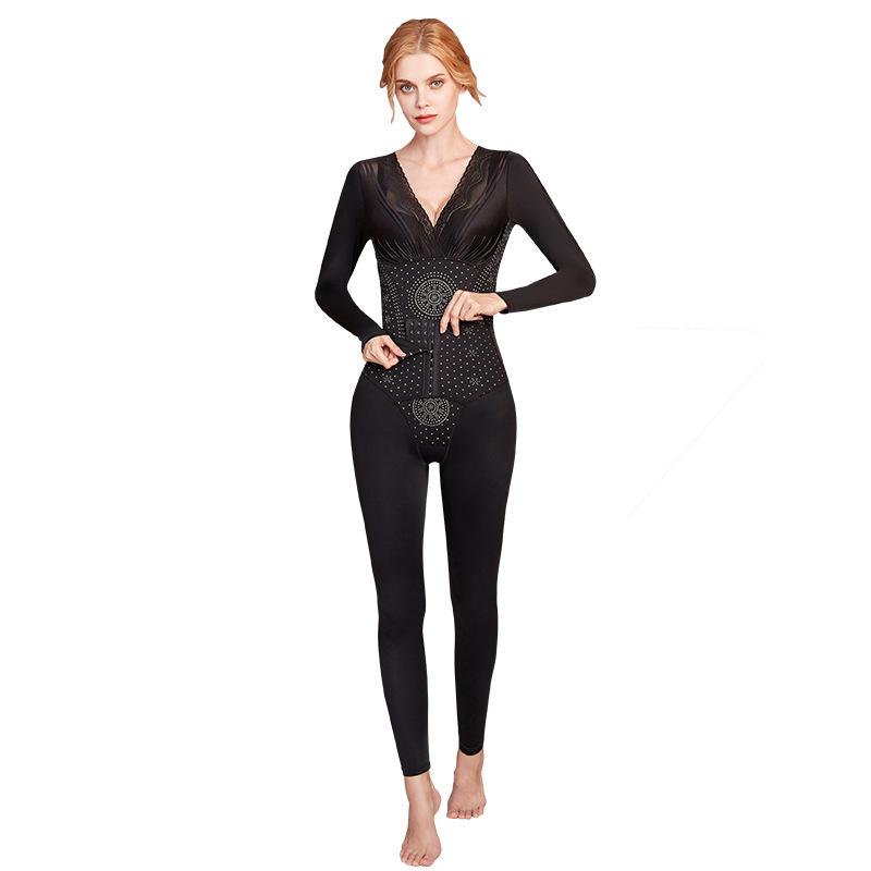 Szülés utáni alakformáló hosszú ujjú: Koffeinnel átitatott nadrág hasfeszesítésre, derékkarcsúsításra és csípőemelésre