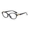 Anti-Blue Light Glasses High Quality Oval Eyewear Women Men Fashion Luxury Eyeglasses Blue Light Blocking Lady Man Eyeglasses