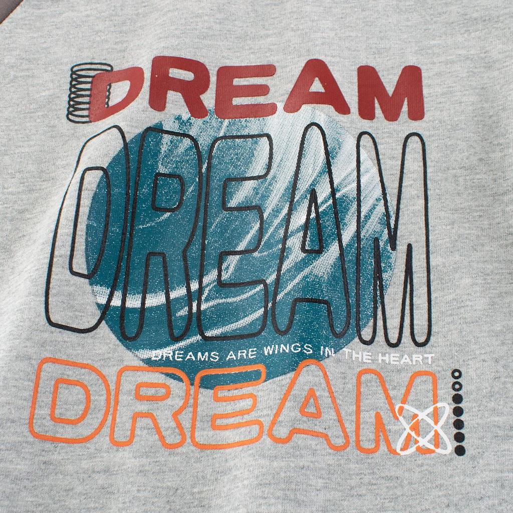 27kids Boys' Korean Style Cartoon Long Sleeve T-Shirt - Autumn Spliced Sleeve Baby Base Layer