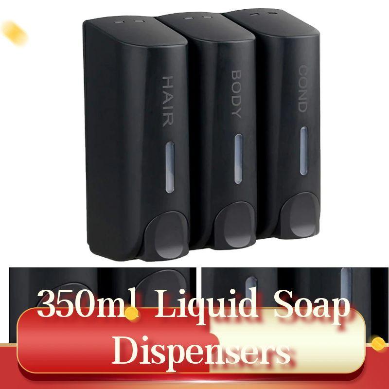 350ml Wall-Mounted Shower Head Soap Head Shower Gel Detergent Dispenser Bath Accessories Soap Pump Heat For Home Bathroom Access