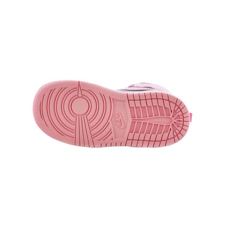 Zapatillas de Bebé Air Jordan 1 Mid TD Coral Chalk Rosa Rush-Rosa Negro 640735-662