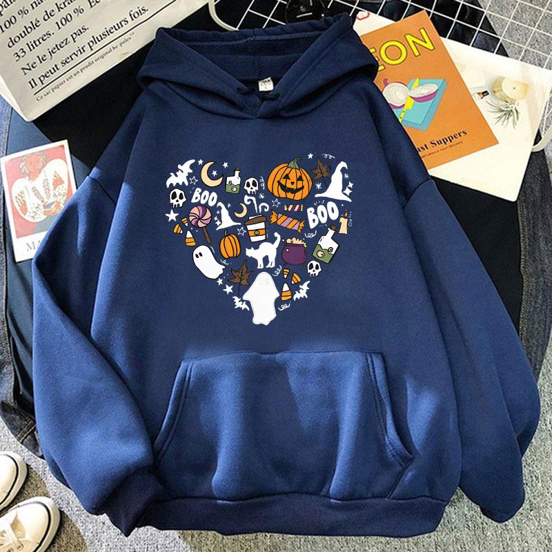 Halloween O-neck Hoodie Unisex Fashion