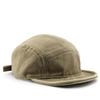 Unisex gewaschene Baumwolle 5-Panel-Kappe Vintage flacher Schirm Streetwear Camp Cap