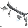BMW X5 G05 Front Bumper Windscreen Cover, Compatible with Part Numbers 51717434881 & 51717434883