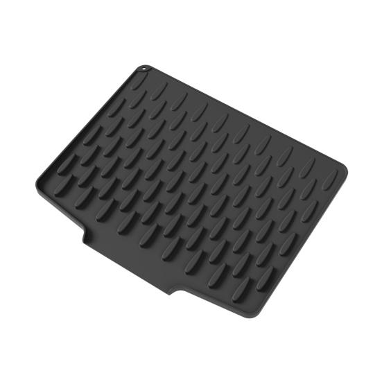 Yousheng Silicone Drain Mat Heat-resistant Non-slip Kitchen Drying Pad Water Drainage Design Hotel Kitchen Utensil Drying Pad