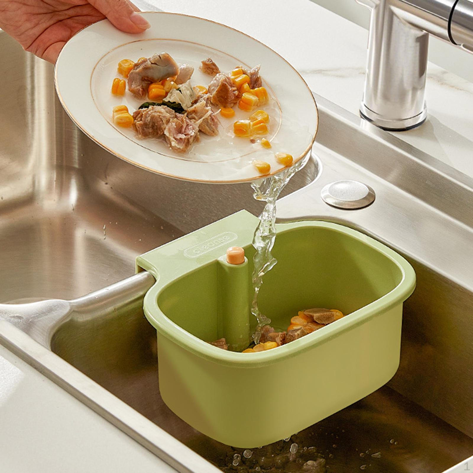 

Drain Basket for Kitchen Sink, Collecting Food Waste and Residue зелёный