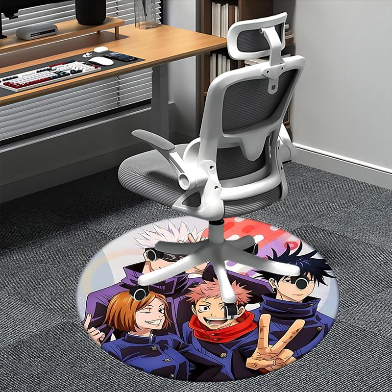 

Jujutsu Kaisen,Anime Characters Chair mat Round Rug Office carpet, Non slip, Suitable for Living Rooms, Bedrooms,Decor1205804a 80cm by 80cm