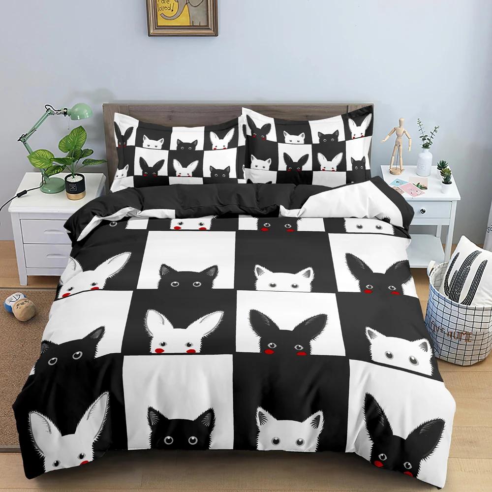 Dackel Bettwäsche Set Niedlich Bunt Welpe Bettbezug Cartoon Bettdecke Haustier Hund King Queen Full 2/3PCS Polyester Bettbezug