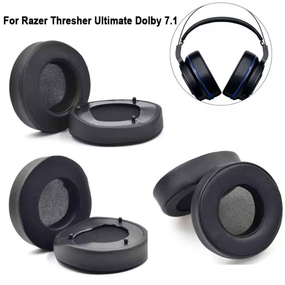 2Pcs Headset Ear Pads Foam Sponge Headset Earmuff for Razer Thresher Ultimate Dolby 7.1