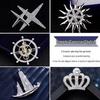 Smooth Sailing Unisex Zircon Lapel Pin: Elegant Brooch for Coats and Outerwear