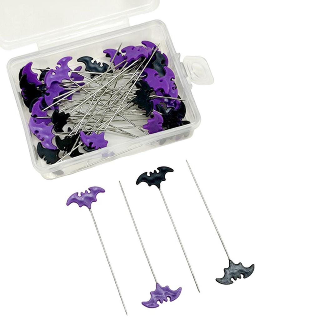 50/100pcs Dressmaking Pins Embroidery Patchwork Pins Accessories Bat Sewing Needle DIY Sewing Tools Decoration