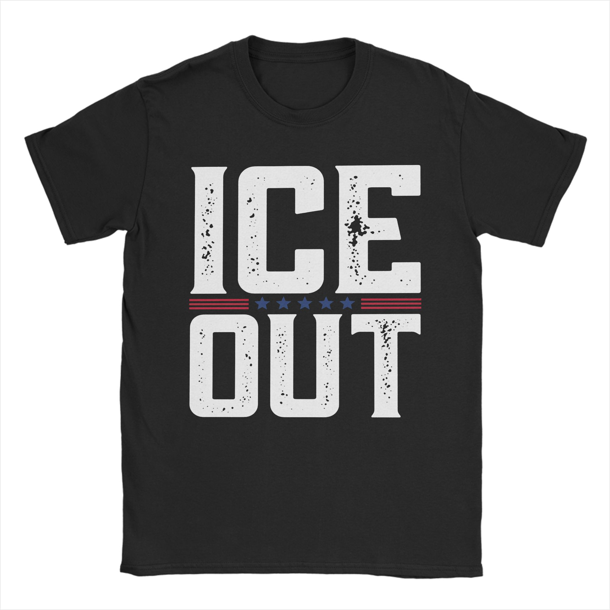 

ICE OUT Graphic Tshirt 100Cotton unisex Short Sleeve fashion Loose promotion shirt Y2k 2026 Summer New Unisex Breathable shirt M